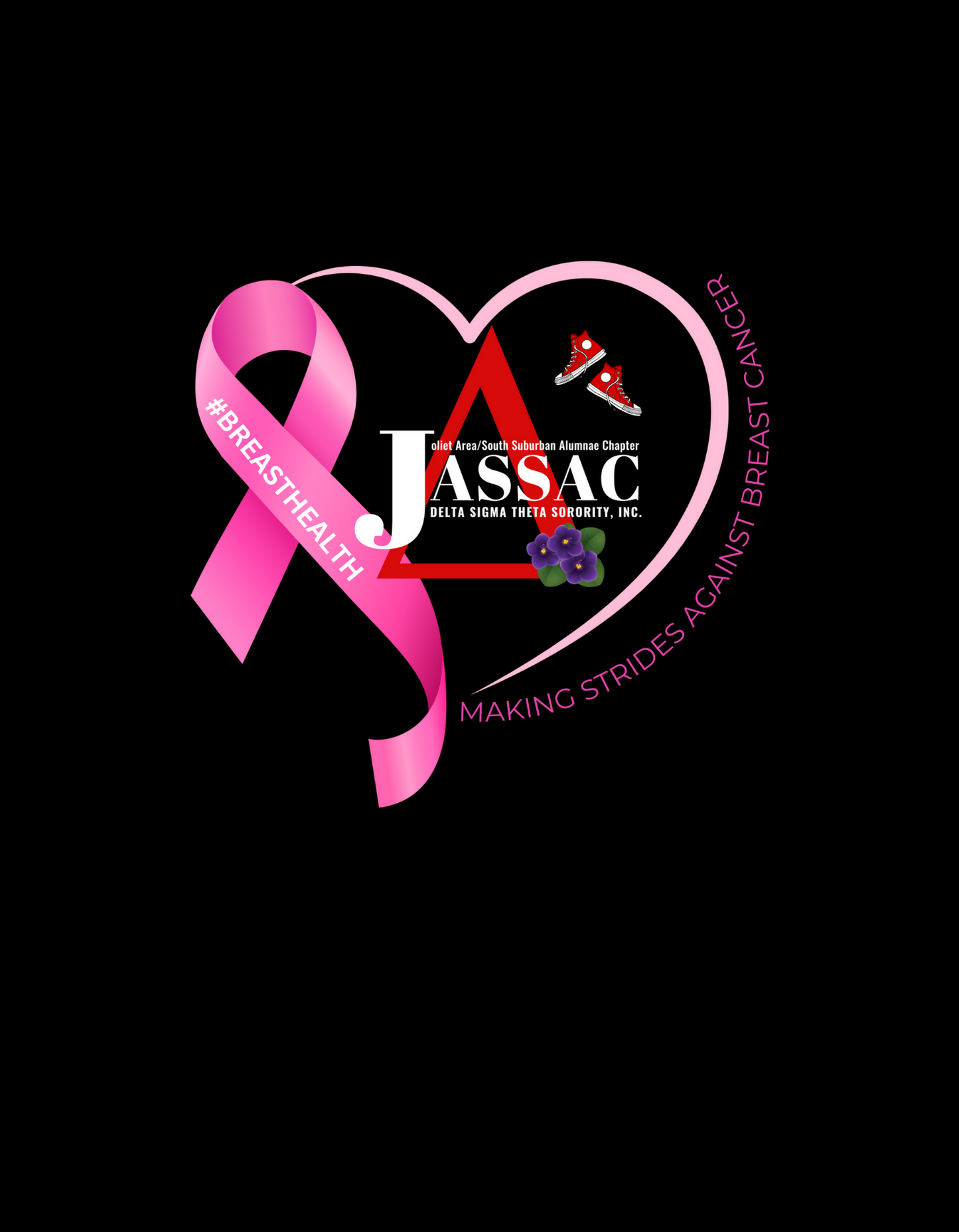 DST Breast Cancer Black Long Sleeve