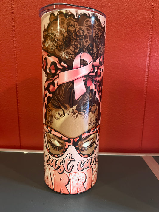 Breast Cancer Warrior Tumbler