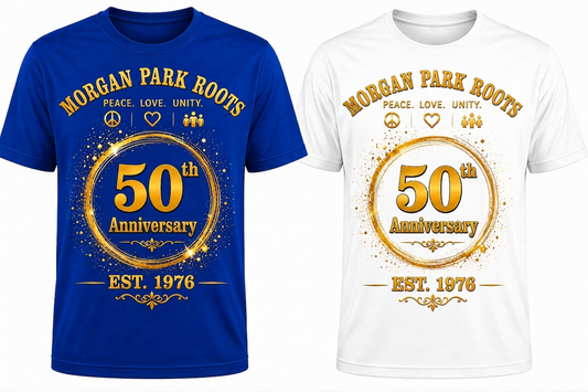 Morgan Park Roots 50th Anniversary T-Shirts