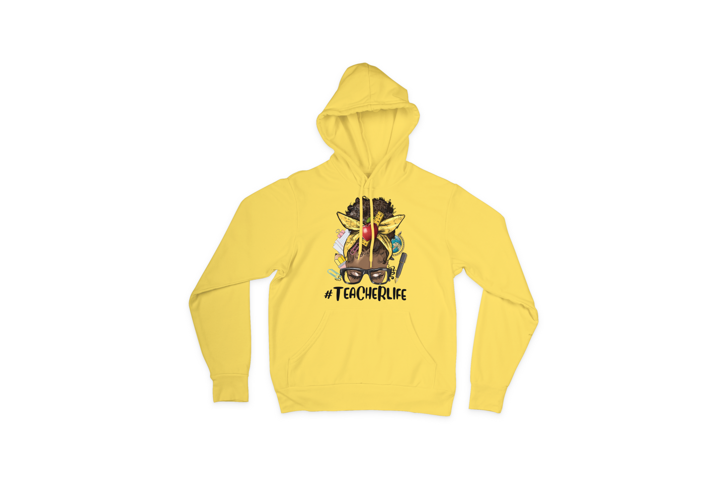 Teacher Life Yellow Hoodie