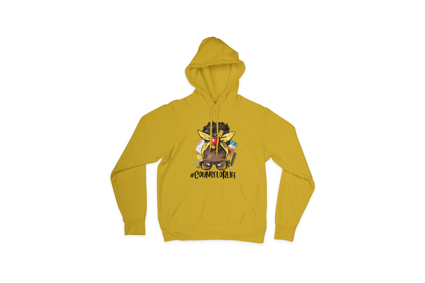 Counselor Life Yellow Hoodie